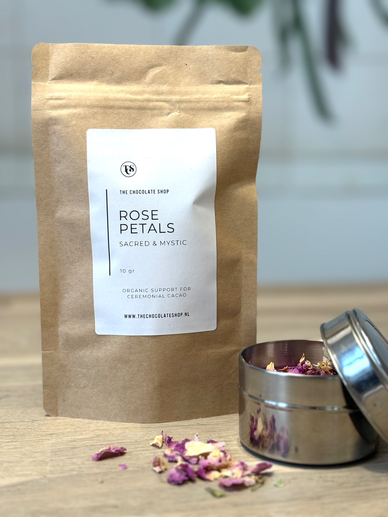 Organic Rose Petals to Support Ceremonial Cacao 10g