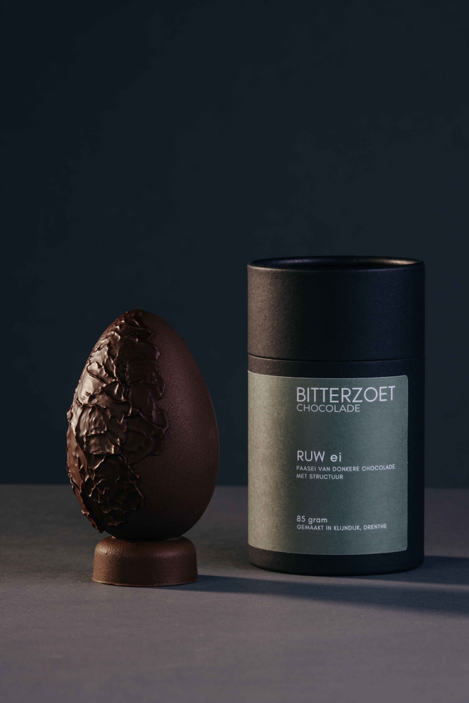 Paasei RUW BitterZoet chocolade vegan