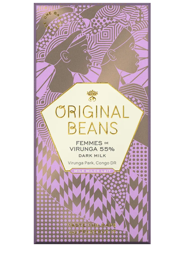 [ORB0040] Original Beans Femmes de Virunga Dark Milk Congo 55 procent dark milk
