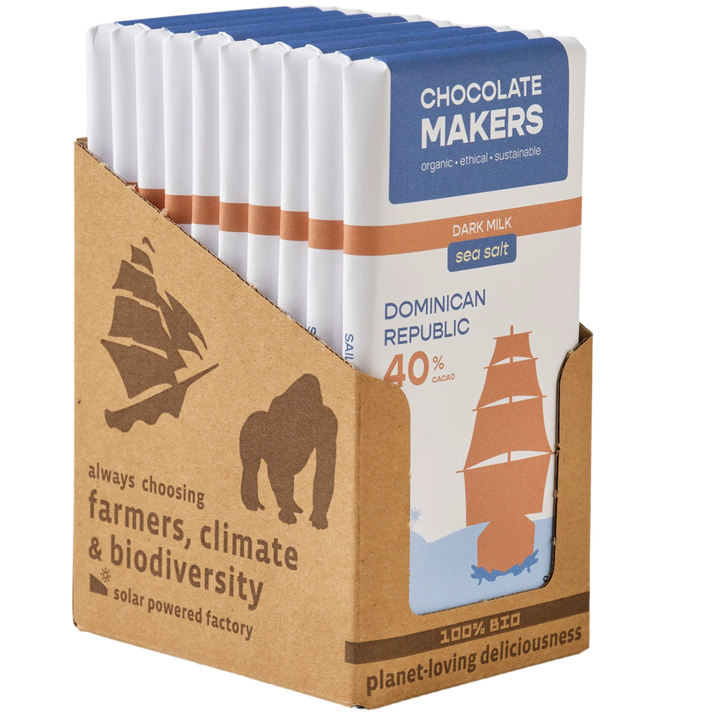 [02010531] Chocolatemakers Dominicaanse Republiek melk 40% zeezout