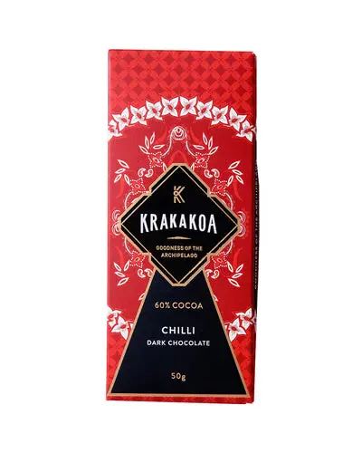 Krakakoa Dark chocolate chilli 60 procent
