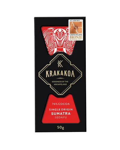 [KRA0010] Krakakoa Dark chocolate single origin Sumatra 70 procent
