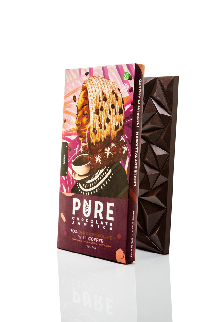 [PCJ0050] Pure Chocolate Company Blue Mountain Coffee 70 procent