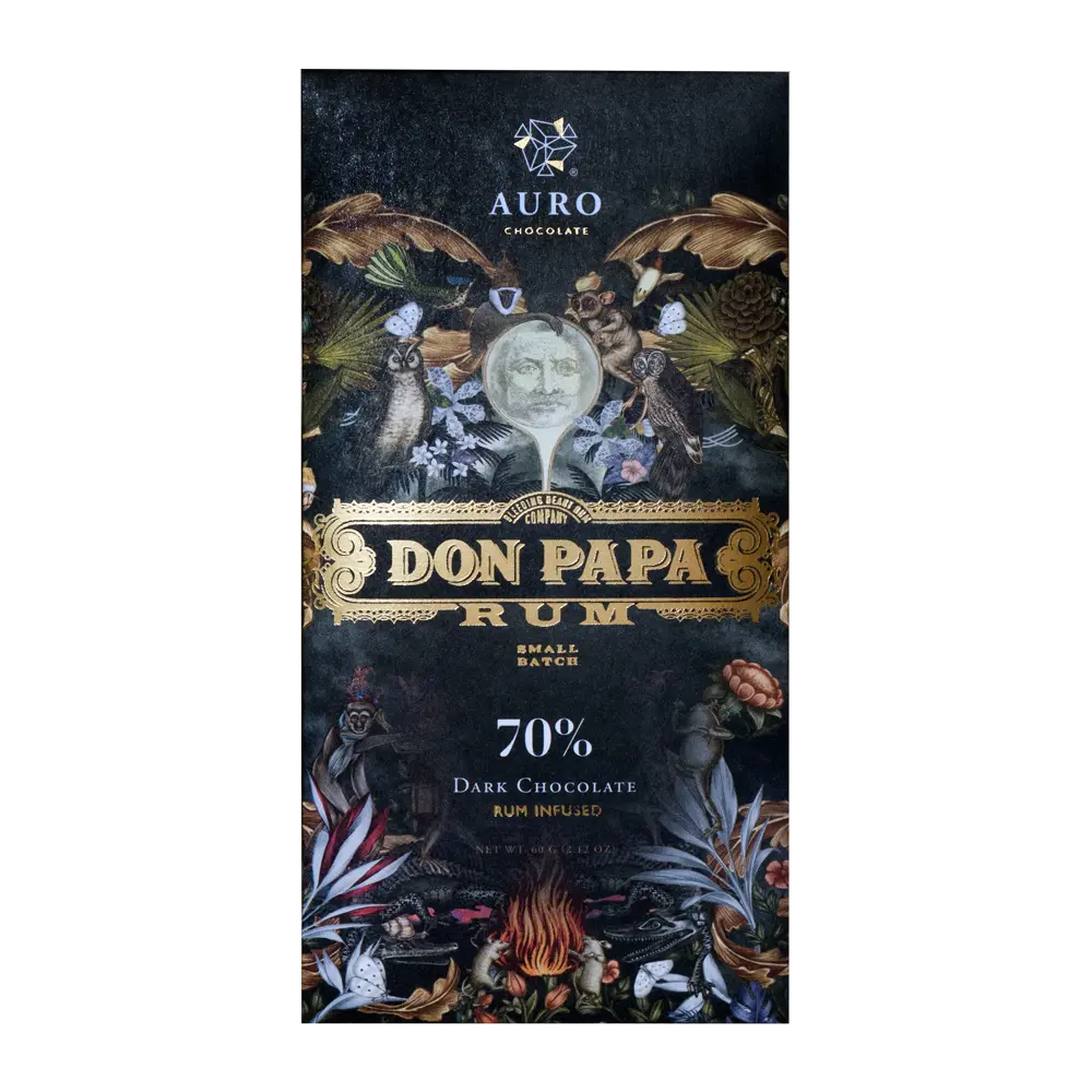[AUR0200] Auro x Don Papa Rum pure chocolate 70 procent
