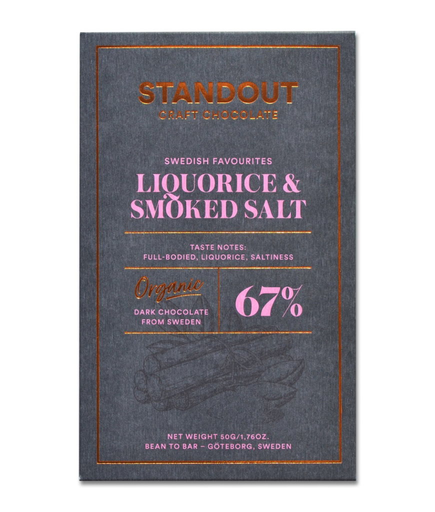 [STA-1125] Standout Liquorice & Beech Smoked Sea Salt 67 percent