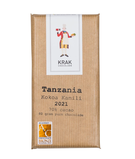 Krak Chocolade - Tanzania Kokoa Kamili 70 procent