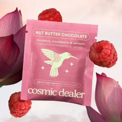 Cosmic Dealer Chakra Chocolate Raspberry, Macademia and Buckwheat