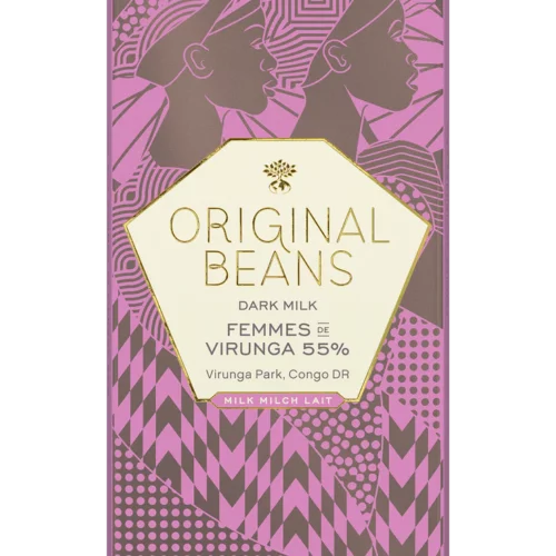 Original Beans Femmes de Virunga Dark Milk Congo 55% Dark Milk
