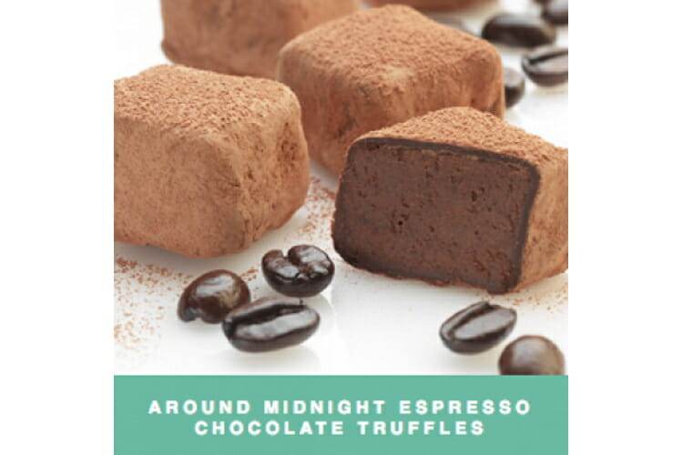 booja booja around midnight espresso chocolate vegan truffles