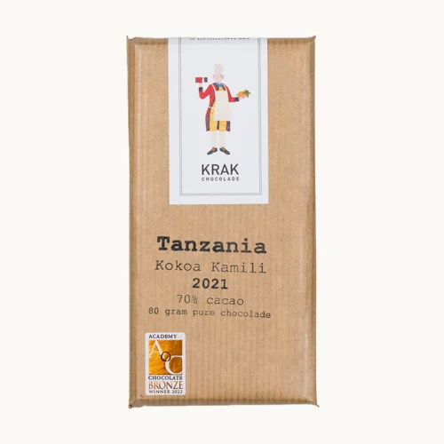 Krak chocolate Tanzania Kokoa Kamili 70 percent organic