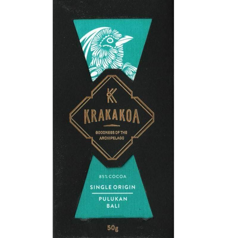 Krakakoa Dark Chocolate Single Origin Pulukan Bali 85 percent vegan
