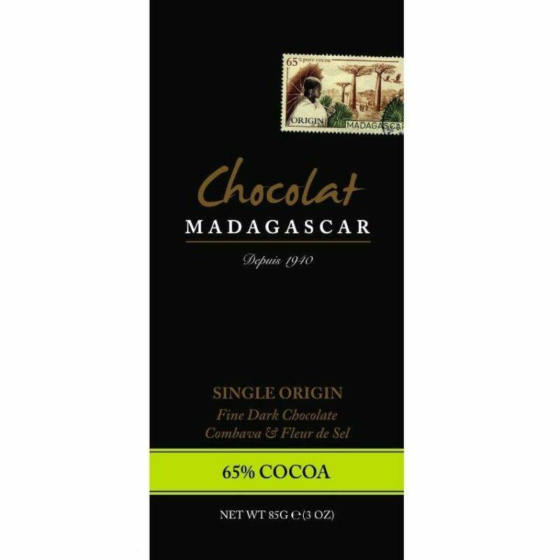 Chocolat Madagascar 65 percent Combava and Fleur du Sel