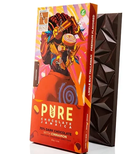 Dark Chocolate Company Dark Cinnamon 70 Percent Jamaica