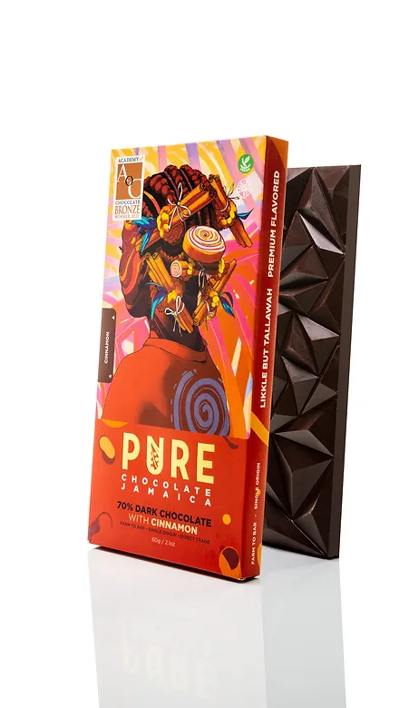 pure chocolate company puur cinnamon 70 procent jamaica