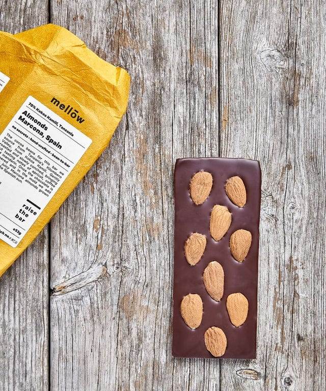 mellow chocolate origine tanzania 70 procent met amandelen